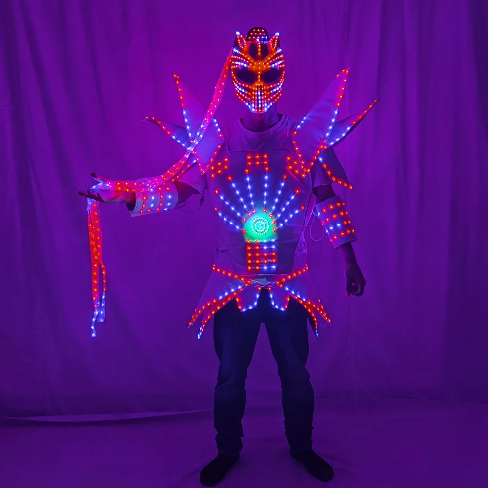 Полноцветный пиксельный фотокостюм для костюма светодиодная подсветка