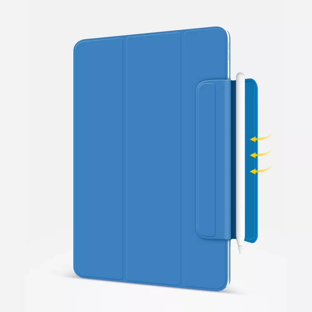 

For A2377 A2378For iPad Pro 11 Case Tri-fold magnet Back Protector Buckle clip For iPad Pro 12.9 Case for M1 Pro 11 2021 Cover