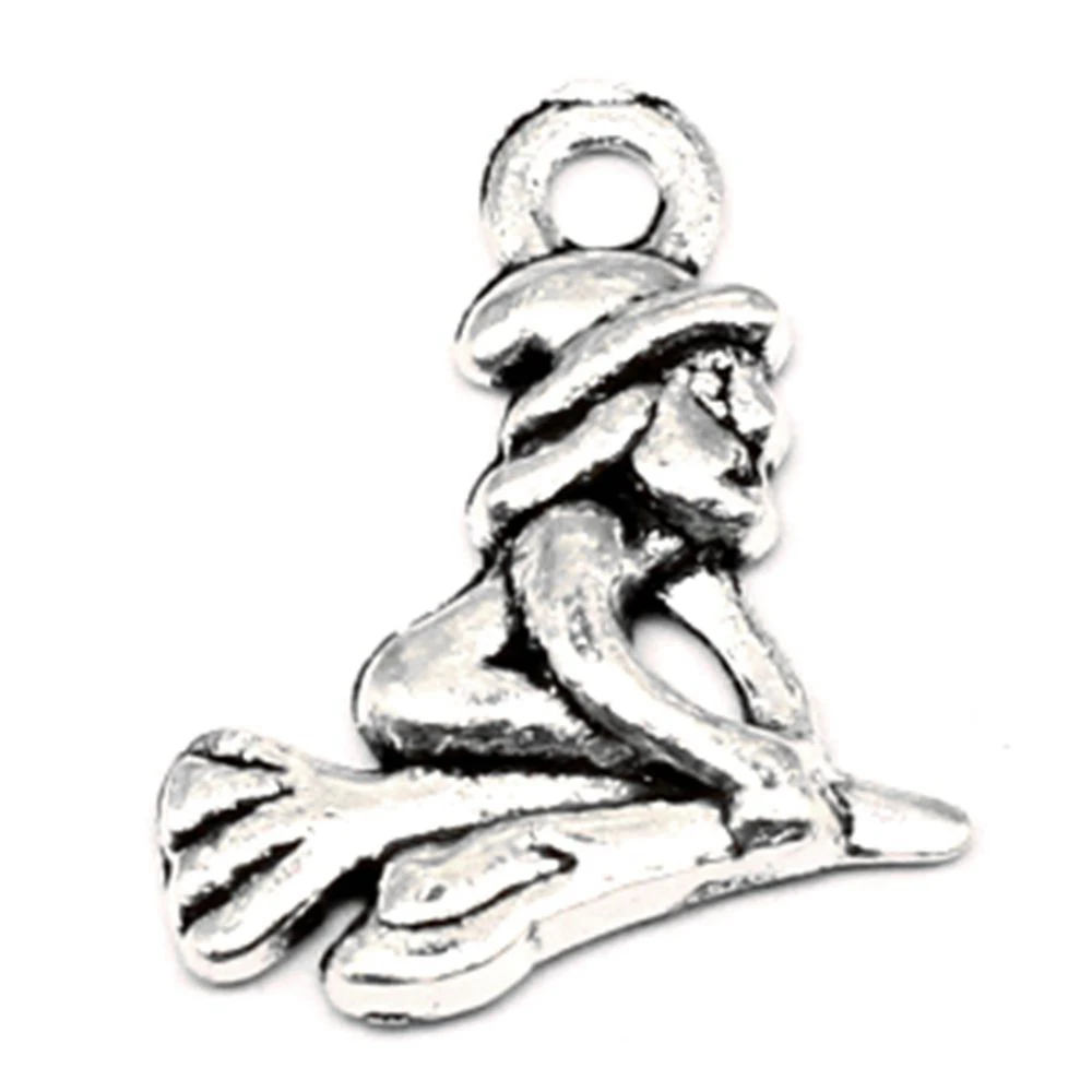 

Witch Charm For Making Jewelry Diy Finding 100pcs 15x17mm