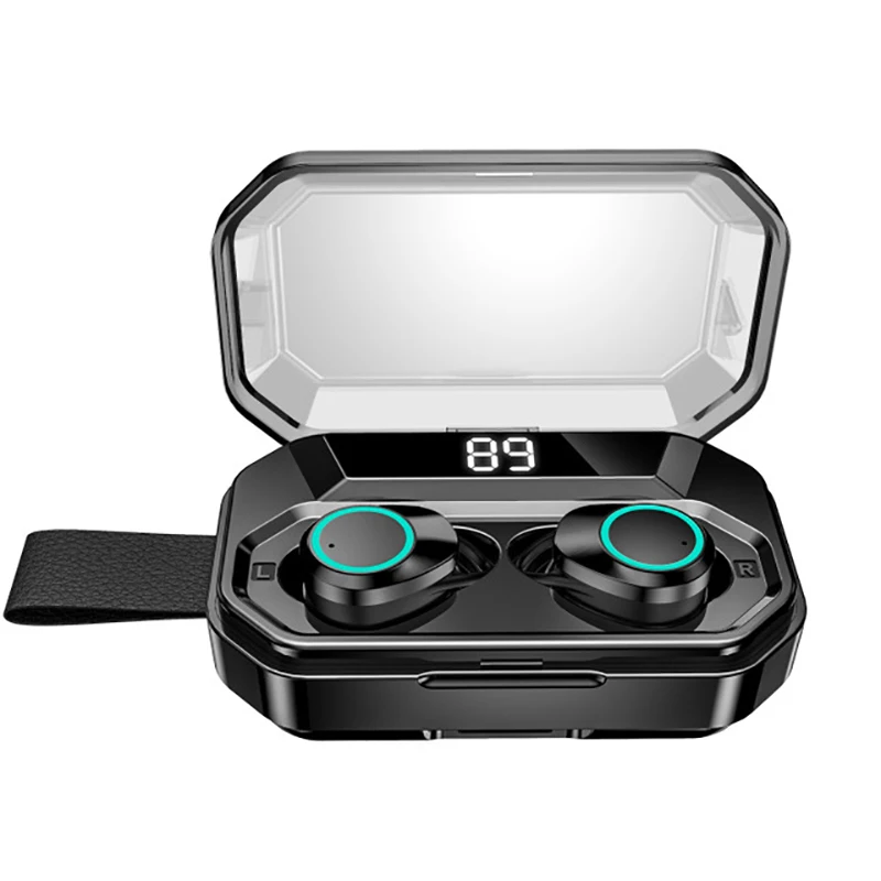 

Touch Button IPX7 Waterproof In-ear Wireless Earphones Stereo Bluetooth-Compatible 5.0 Earbuds w/ 3000mAh Charging Case