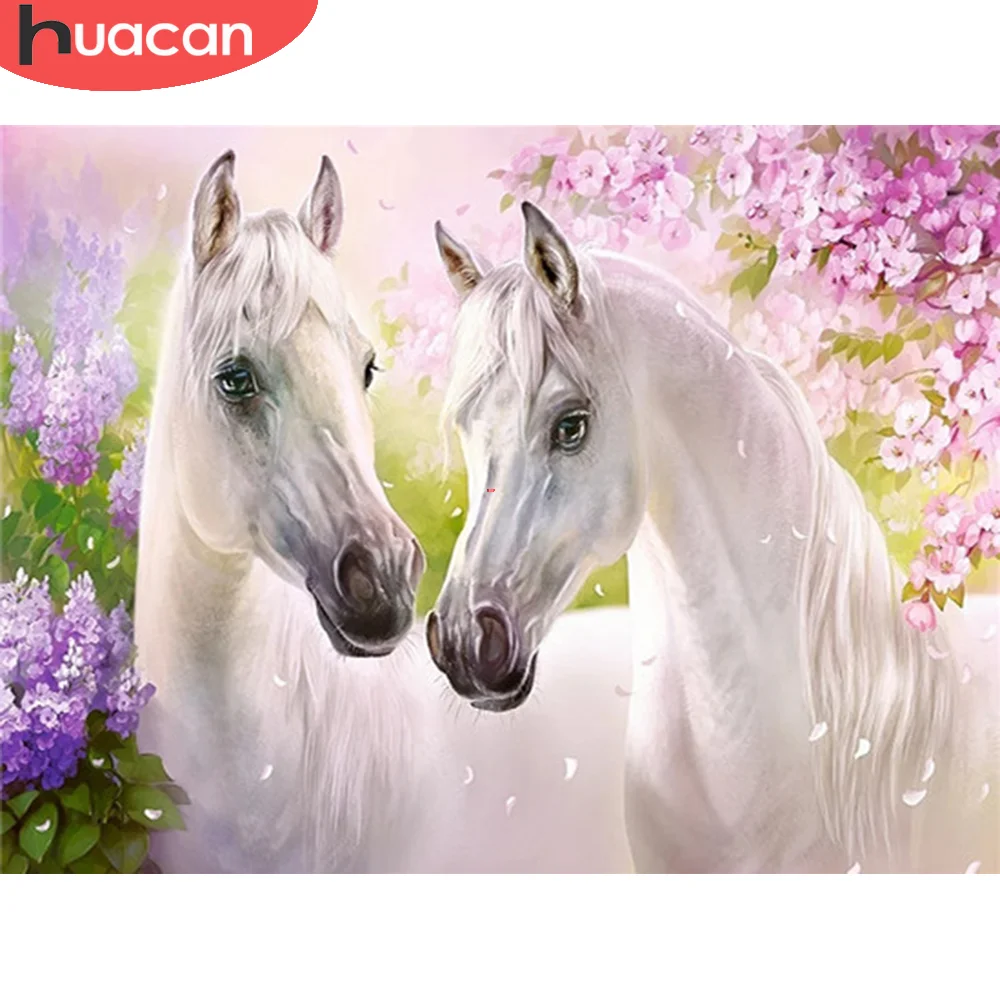 

HUACAN Full Diamond Painting Kit Animal 5D DIY Embroidery Horse Sale Picture Rhinestones Mosaic Decor For Home