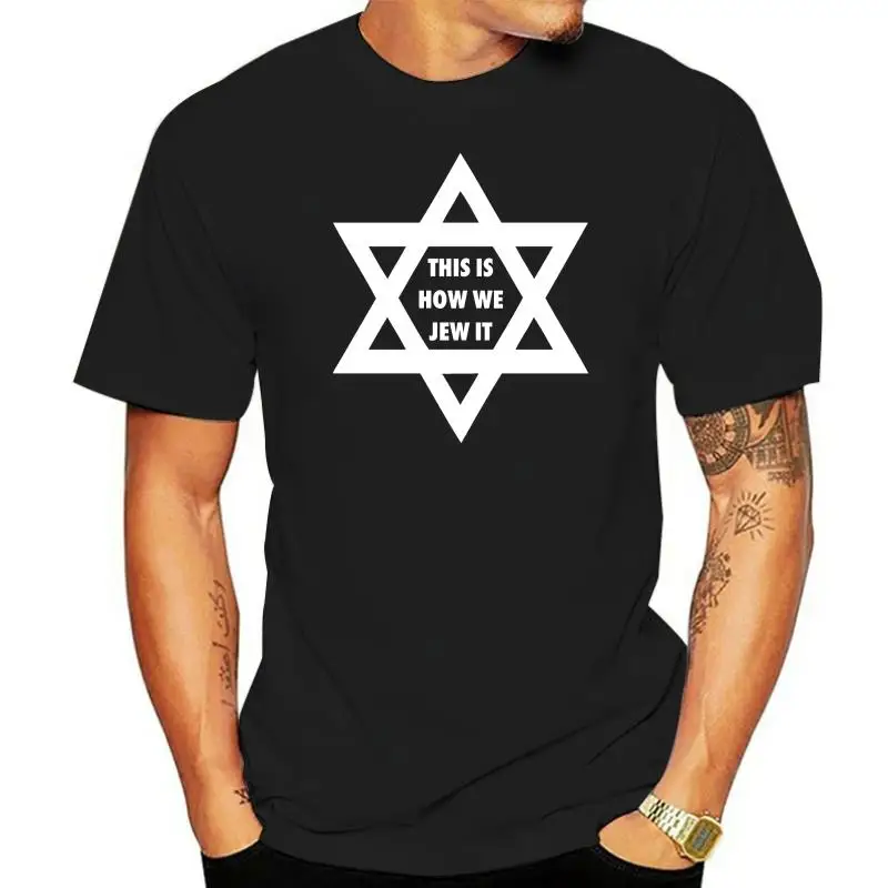 

Mans Unique Cotton Short Sleeves O-neck T Shirt This Is How We Jew It T-shirt- Hanukkah Gift