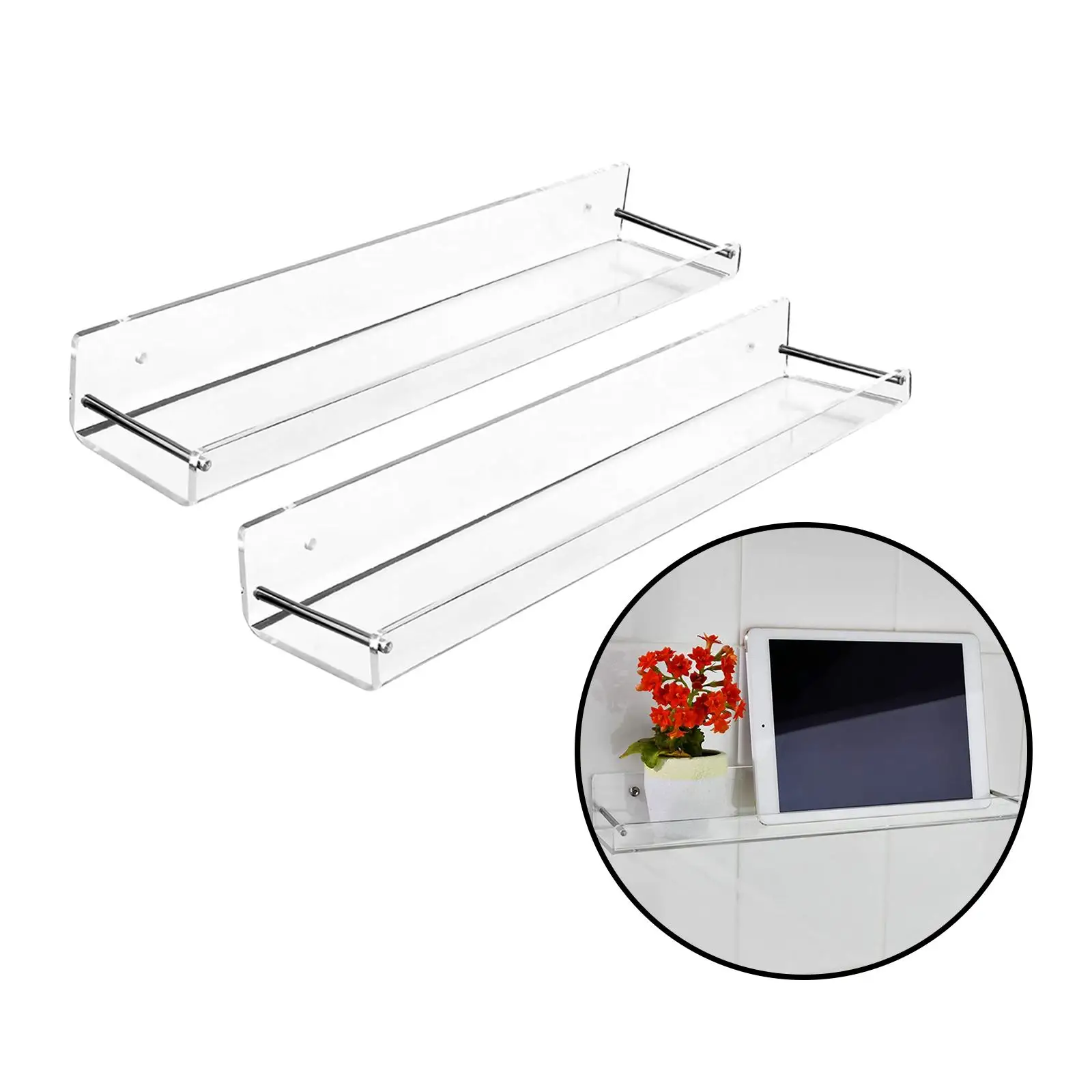 

2x Acrylic Display Rack Case Organizer Storage Display Case for,