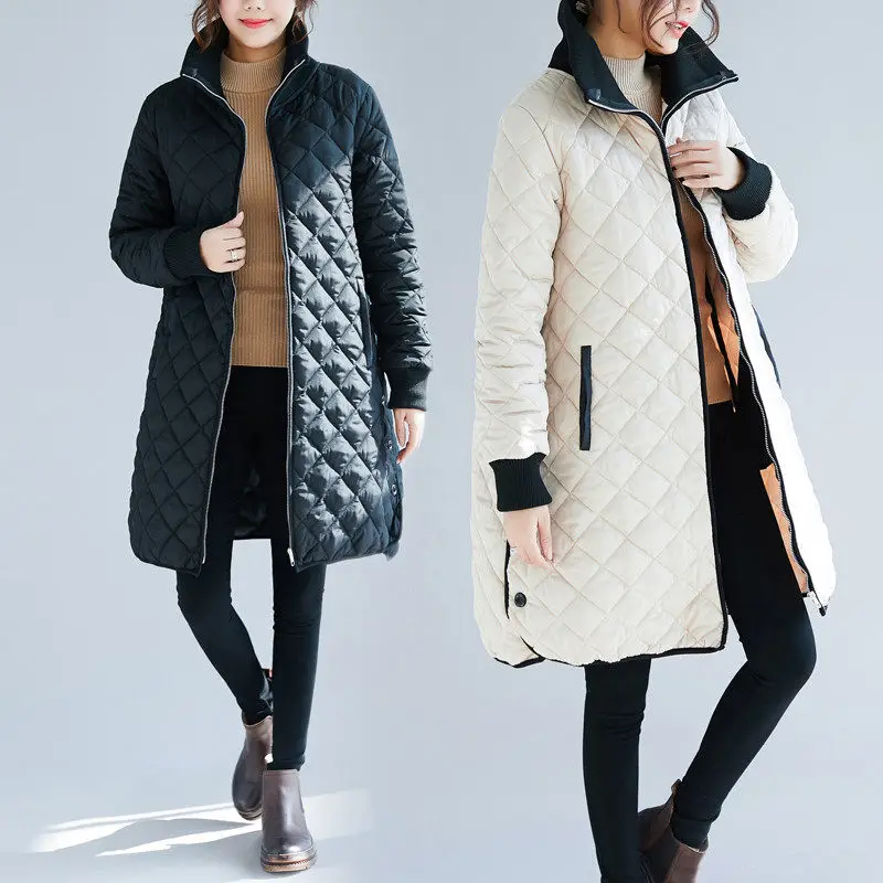 Woman Plus Size Coat Plus Velvet Thick Warm Coat Cotton Women's Clothing 2021 Autumn/winter Fashion Streetwear Vintage