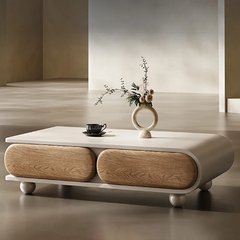 Уникальные белые журнальные столики скандинавские простые напольные бежевые