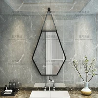 nordic modern black bathroom mirror decor toilet large vanity bathroom mirror irregular bedroom espelhosvanity accessories