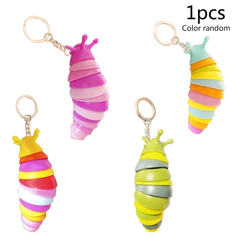 

Мультяшная игрушка-слизняк, сенсорный брелок, извивающееся животное, гусеница, брелок