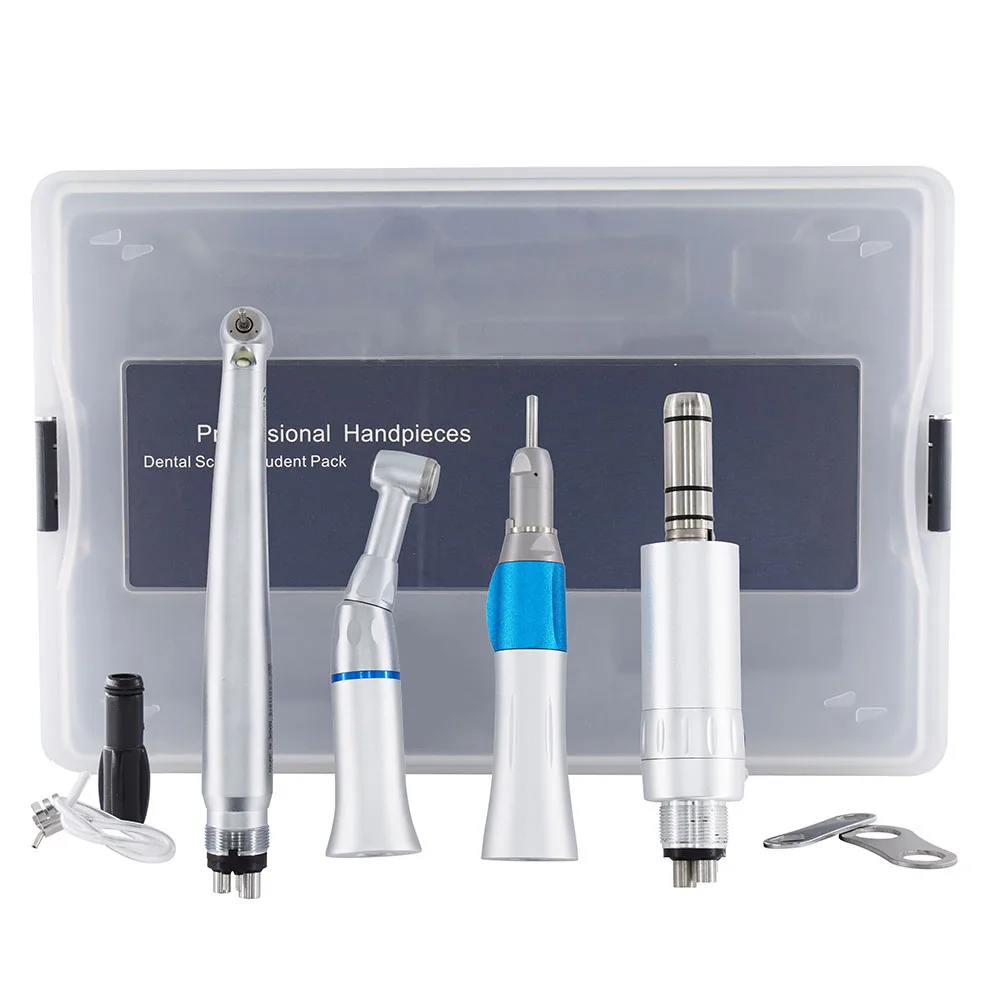

Dental surgery handpiece kits 2/4 Holes LED Dental High Speed turbina Handpiece and inner water channel low speed sets