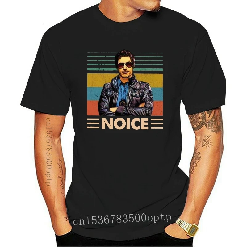 

Новая футболка Jake Перальта Brooklyn 99 Noice, черная Хлопковая мужская футболка, стиль S-3Xl, круглая футболка