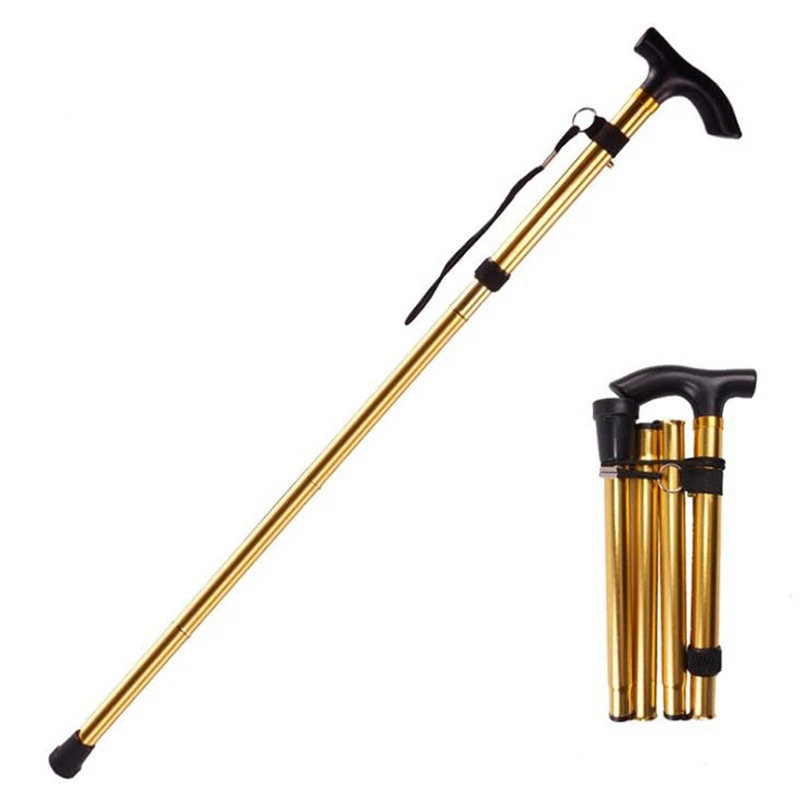 Trekking Poles Walking Stick Telescopic Baton Folding Cane Crutches Pole Unisex E