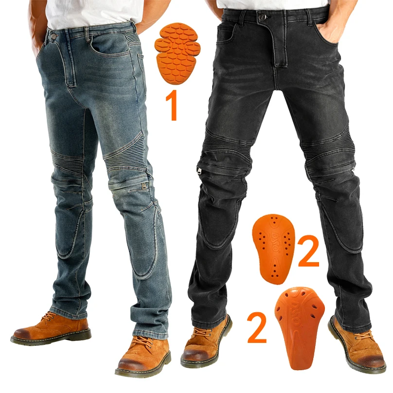 Ветрозащитные бархатные арамидные мотоциклетные брюки мужские мото джинсы