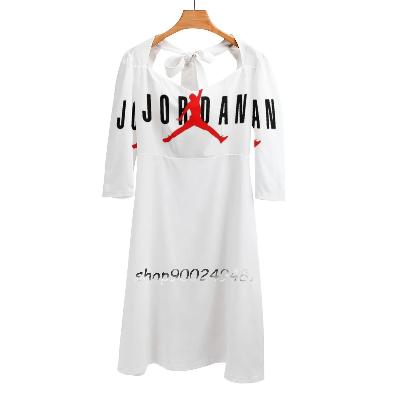 

Женское летнее платье без названия, летнее платье с квадратным вырезом и лямкой на шее