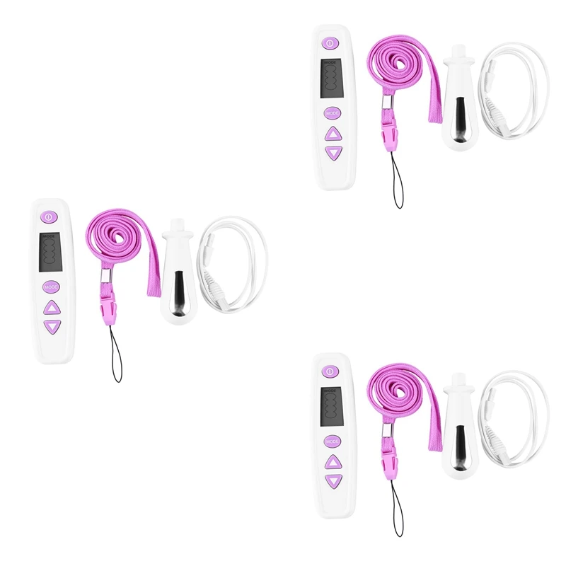 

3X TENS EMS Electric Pelvic Floor Muscle Stimulator Vaginal Trainer Kegel Exerciser Incontinence Therapy