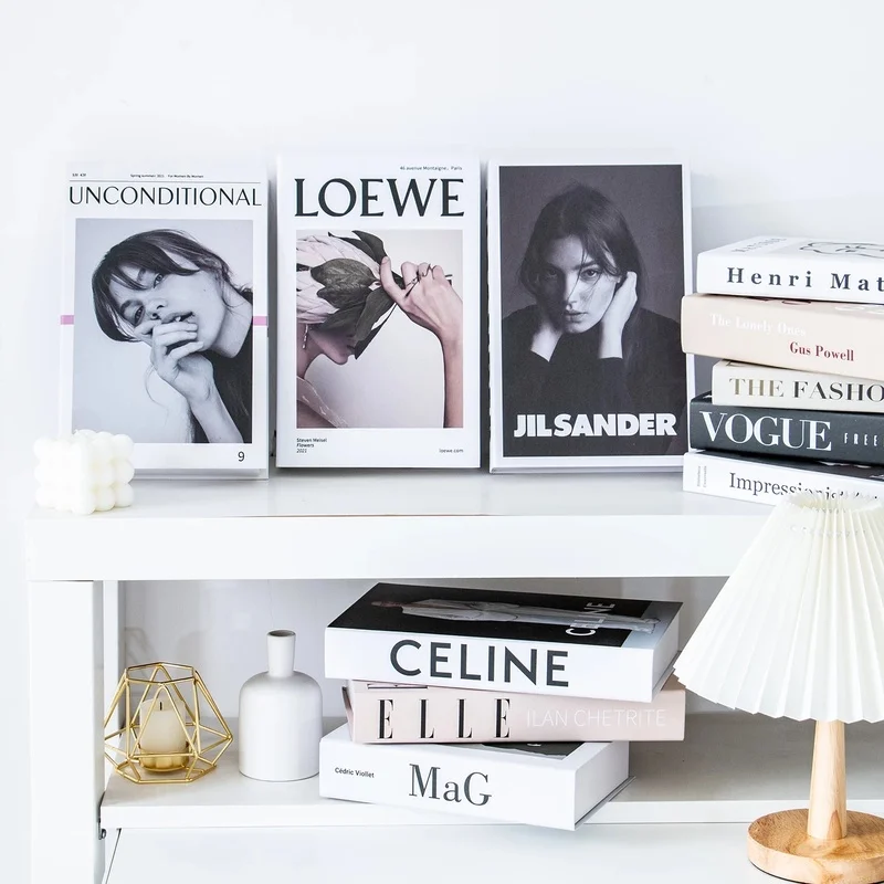 Fake Book Imitation Decoration Fashion Luxury Home Learning Soft Box Cafe Hotel Model New Year 2022 Decor | Дом и сад