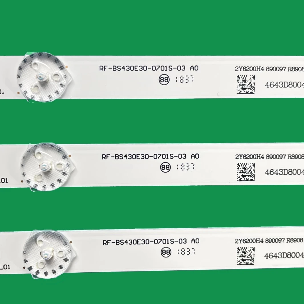 1SET=3PCS LED Backlight Strip 7 lamps RF-BS430E30-0701S-03 | Bar Lights
