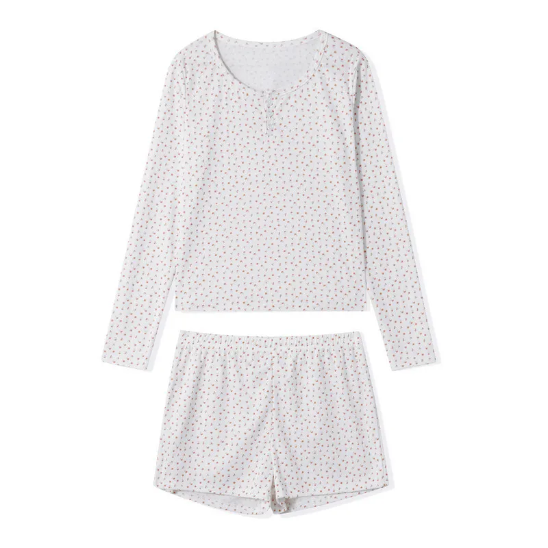 Женские повседневные шорты WPNAKS из 2 предметов осенняя одежда с цветочным принтом