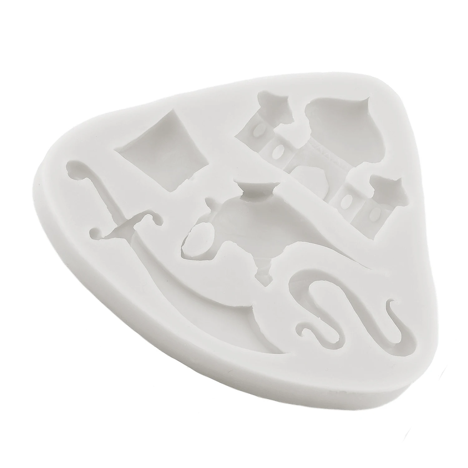 Силиконовая форма Aladdin с мифом лампа нож чайник домик замок для помадки украшение