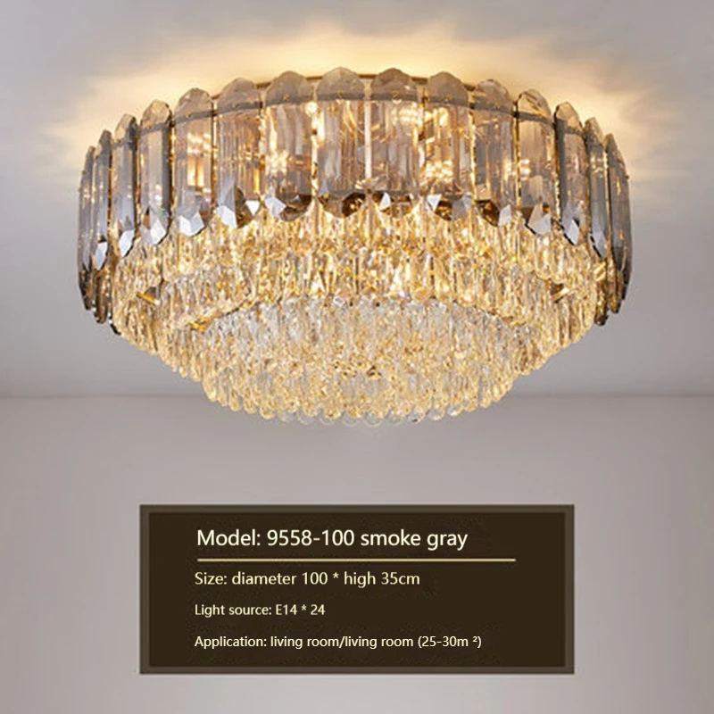 Свет роскошный хрустальный светильник для гостиной украшение дома потолочный