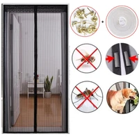 1 set upgrade anti mosquito door net with magnet mosquito insect fly curtain mesh hands free closing door magnetic bug screen