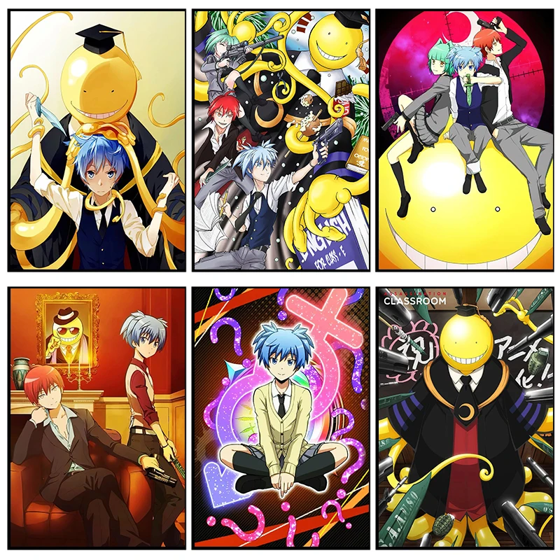

Classic Assassination Classroom Poster Anime Modular Canvas Art Japanese Character Painting for Bedroom Home Decoration Cuadros