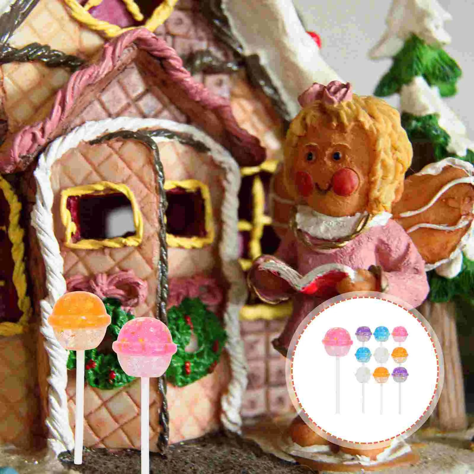 

10 Pcs Photography Lollipop Prop Children's Jewelry Photography Accessories Kid Ornaments Fake Lollipop Props Play Kitchen Toys