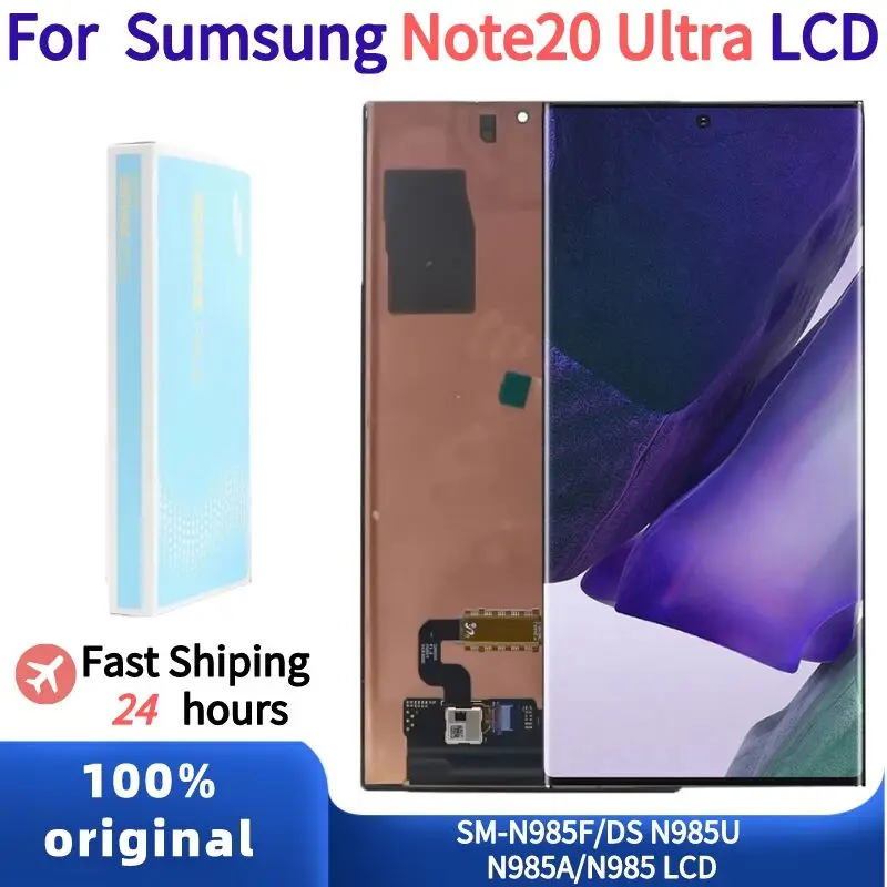 ЖК-дисплей с сенсорным экраном и дигитайзером для Samsung Galaxy Note 20 Ultra, оригинальный, 6,9 дюйма, N985F, N986B