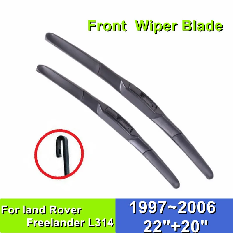 

Front Wiper Blade For Land Rover Freelander L314 22"+20" Car Windshield Windscreen Rubber 1997~2006