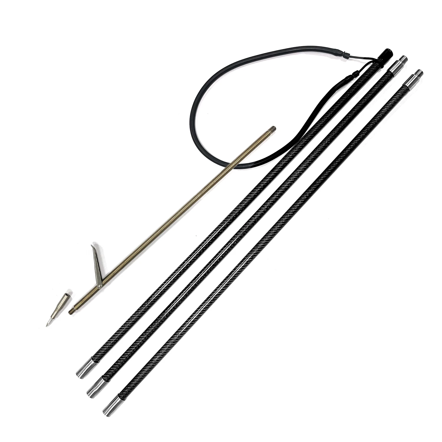 

Personalize Spearfishing Carbon Pole Spear 4FT To 18FT Hand Spear Harpoon Steel Tip Ice Fishing Ice Spearing Breaker Drill Tools