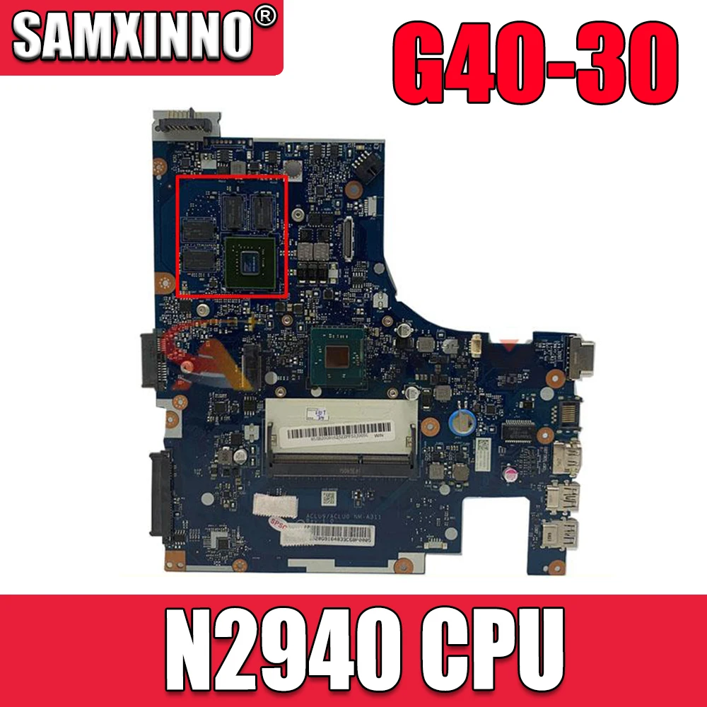 

Материнская плата для ноутбука LENOVO Ideapad G40-30 Core SR1YJ Celeron N2940