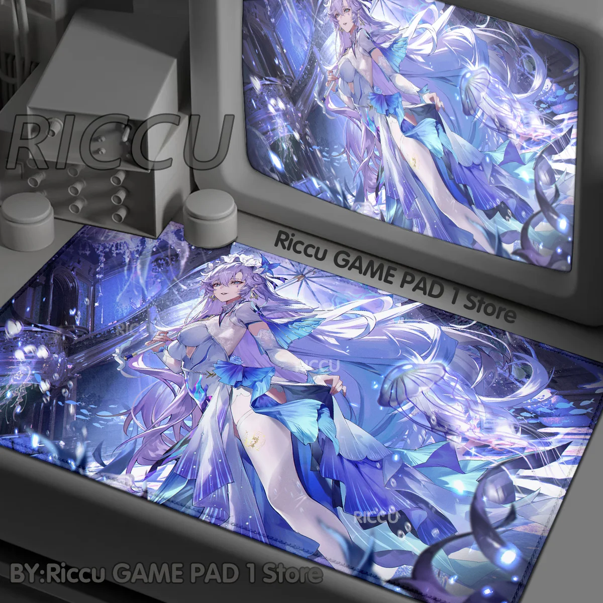 Фото Коврик для мыши Wuthering Waves Cantarella, игровые аксессуары, защита для офиса, ноутбука, геймера, нескользящая периферия для ПК, киберспорт №3