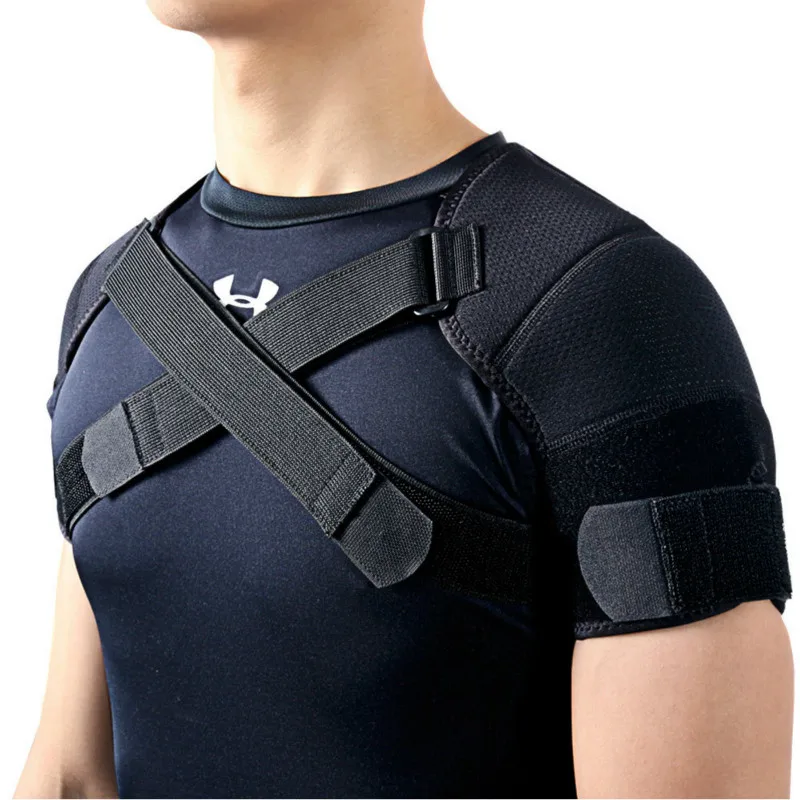Бандаж для занятия спортом. Ортез плечевой 2.50.1. Пояс clavicle Bandage. Shoulder Protector защита плеч. Фиксатор плечевого сустава с турмалином fosta f 0208.