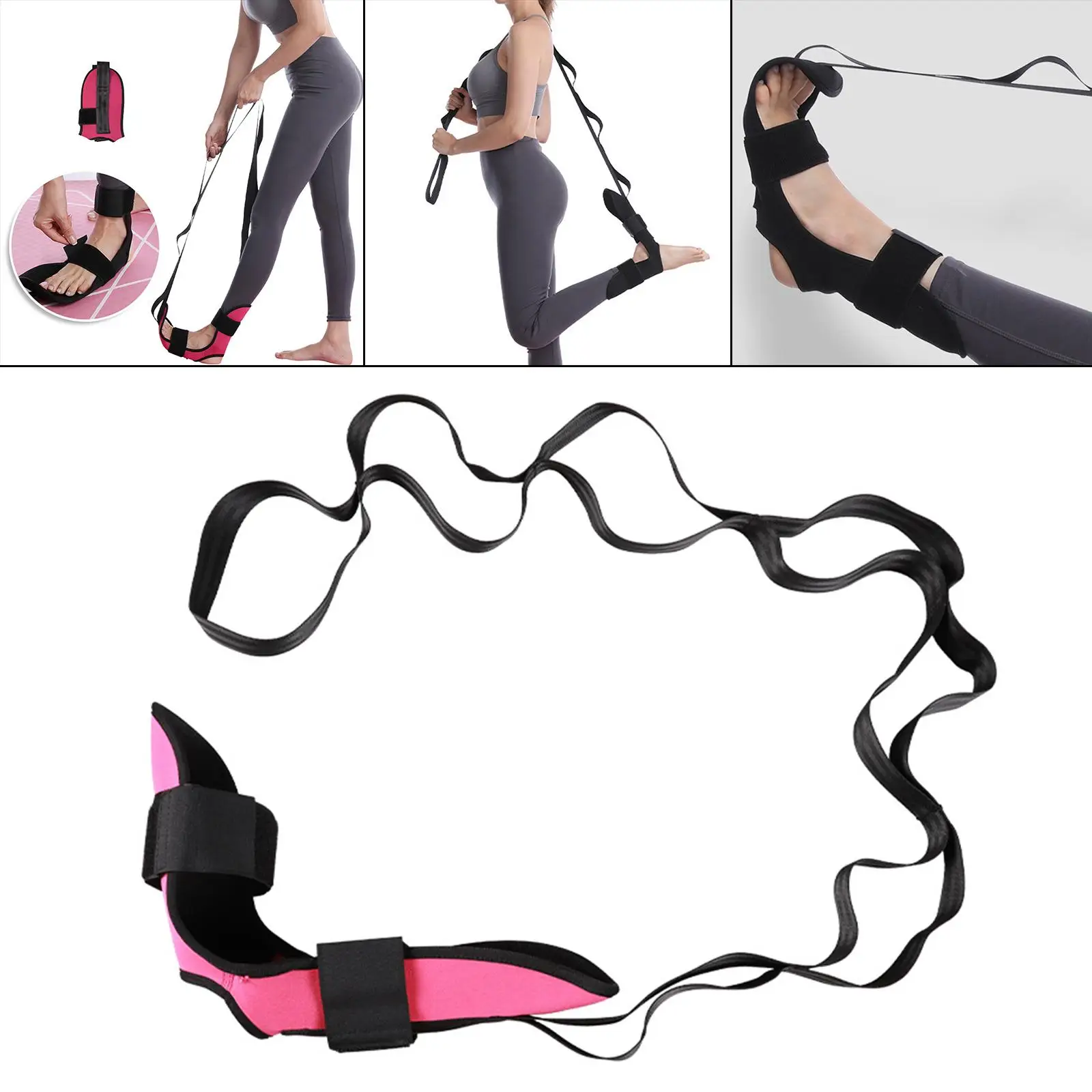 

Stretching Strap and Foot Stretcher for Plantar Fasciitis ,Hamstring, - Leg Stretching Equipment, Tendonitis ,IT Stretch Band