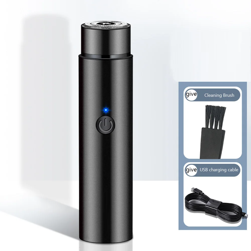 

Mini Electric Beard Trimmer Rechargeable Portable Electric Shaver Knife Low Noise High Efficiency for Home Hotel Trips