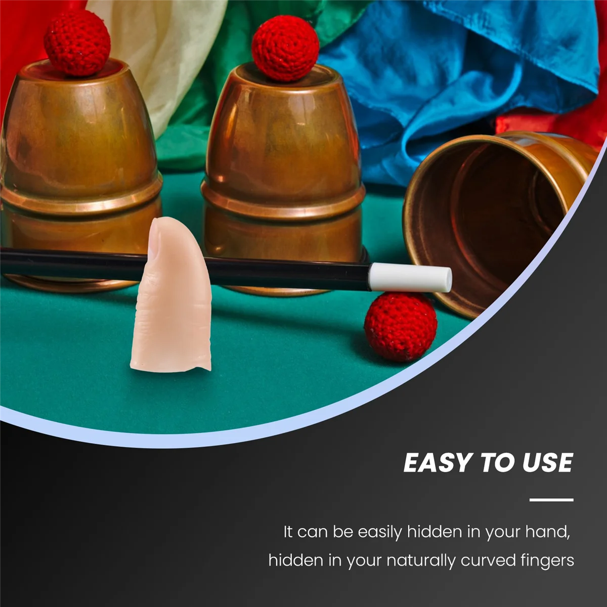 Мягкий кончик большого пальца поддельный волшебный трюк виниловая игрушка
