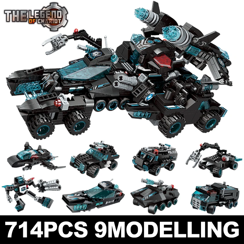 8 в 1 Детский конструктор полицейский участок