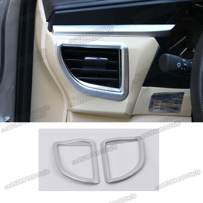 

Матовая Серебристая Рамка для приборной панели автомобиля с вентиляционным отверстием хромированная рамка для toyota corolla 2013 2014 2015 2016 аксессу...