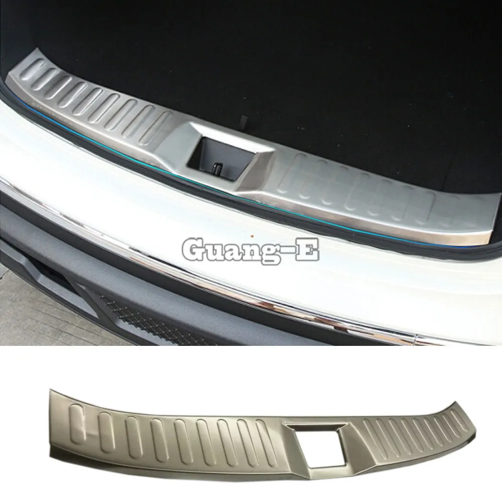 

Top For Nissan Murano 2015 2016 2017 2018 Car Body Stainless Steel Inner Rear Bumper Trim Plate Lamp Frame Trunk Pedal 1pcs