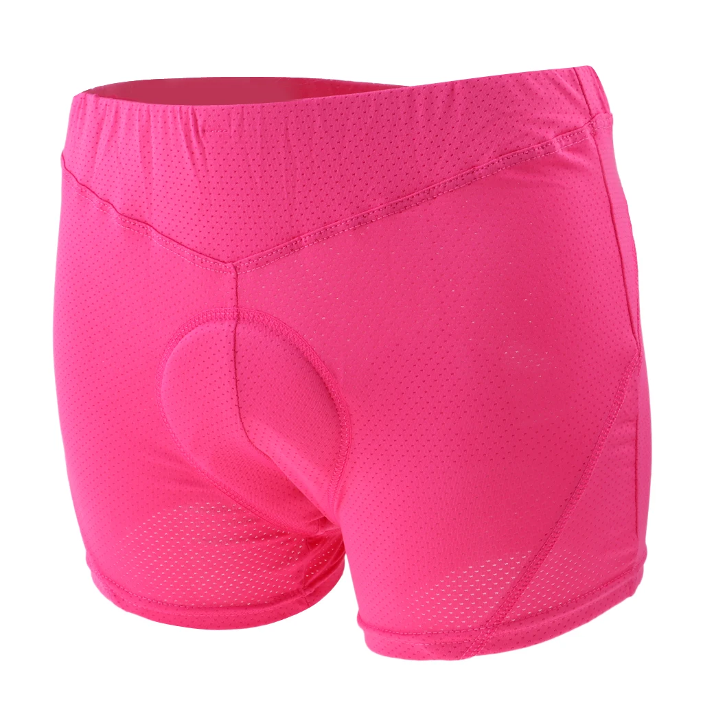 Lightweight Women's Cycling Shorts 3D Gel Padded for Biking Bicycling MTB Short Pants Pink