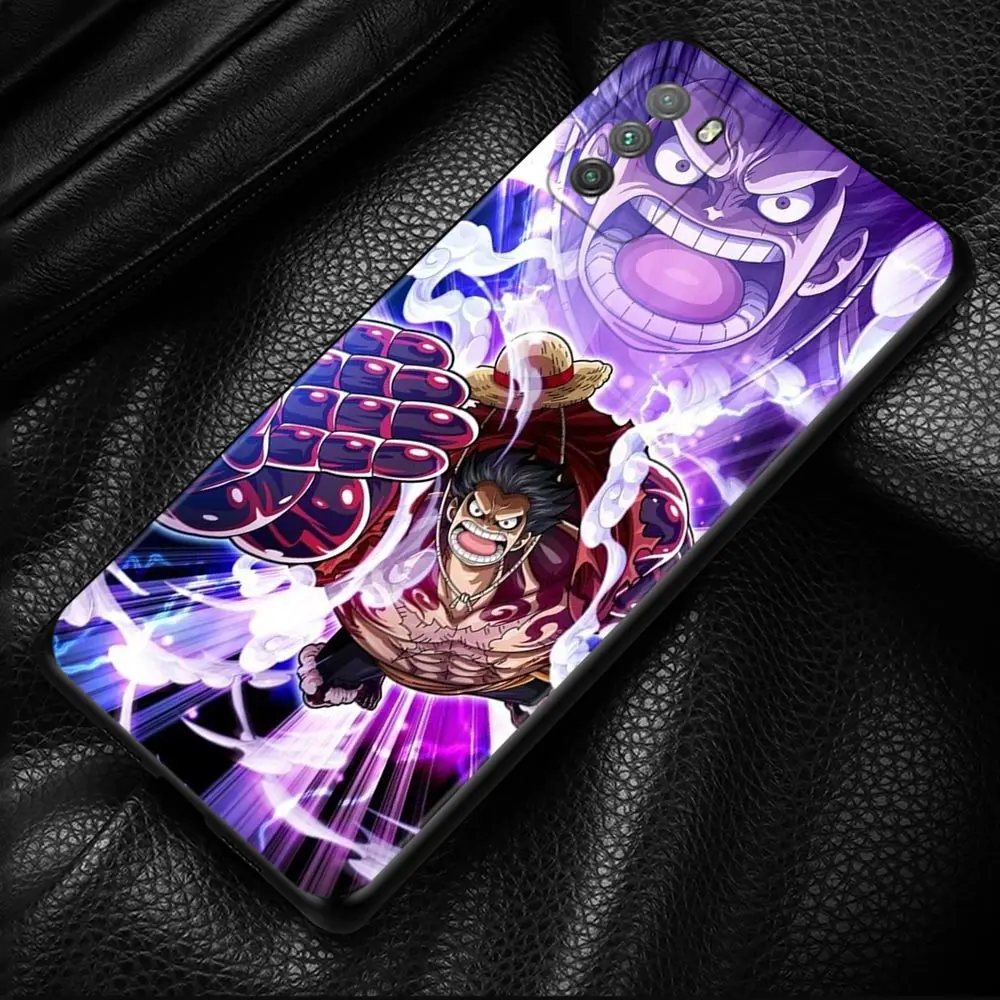 phone case for xiaomi poco x3 nfc m3 m4 pro f3 gt mi 12 10t note 10 11 lite 11tpro 9t cover silicone funda anime one piece luffy free global shipping