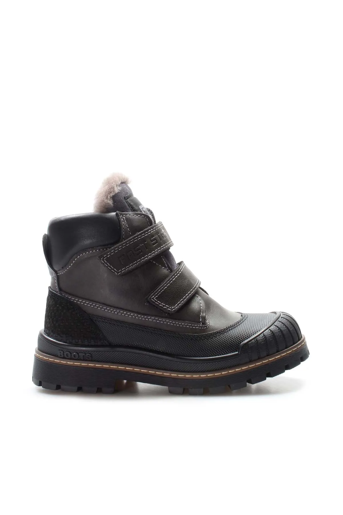 Genuine leather fur Unisex kids sports boots 574 KFA0908