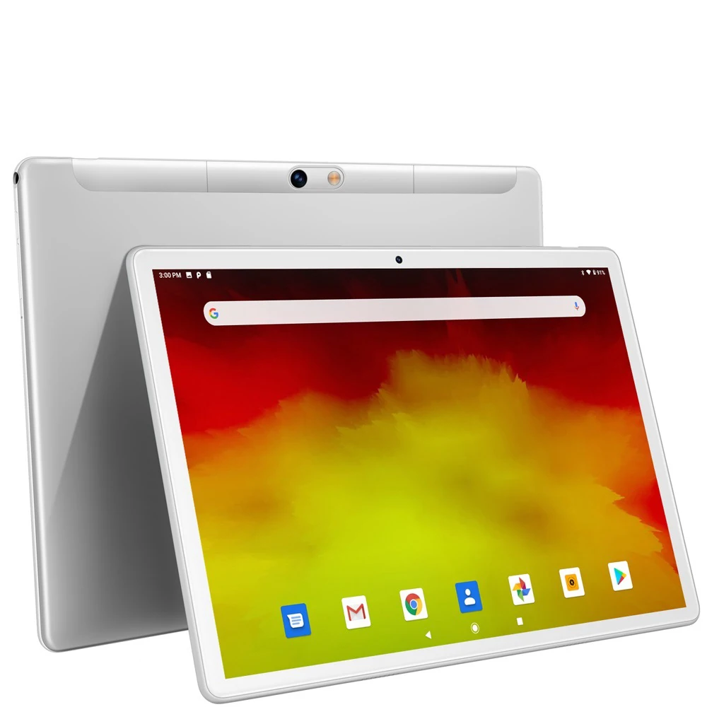 new 10 1 inch tablet pc android 9 0 octa core 3g phone call tablets wifi bluetooth dual sim cards type c 4gb ram 64gb rom free global shipping
