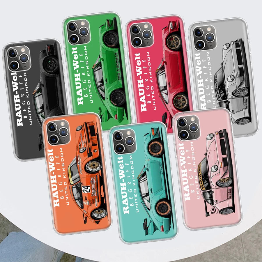 Спортивный автомобиль Drift RWB 911 964 933 чехол для телефона Apple iPhone 11 12 13 15 Ultra 14 Pro 7 XR X XS Max 6S 8 Plus + Mini SE с принтом