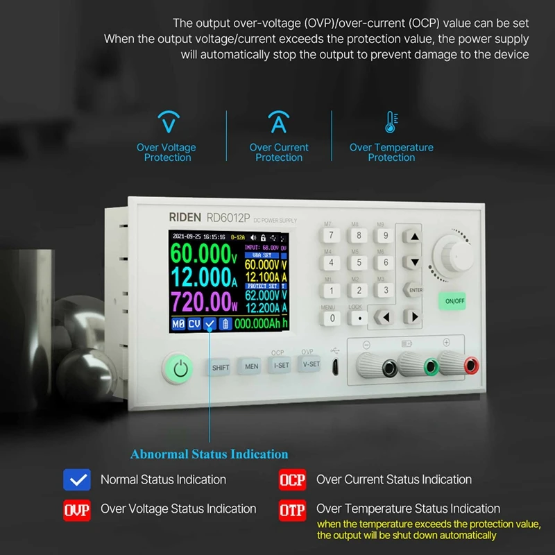 

RD6012P 60V 12A WiFi Digital Direct Current Constant Voltage Power Supply