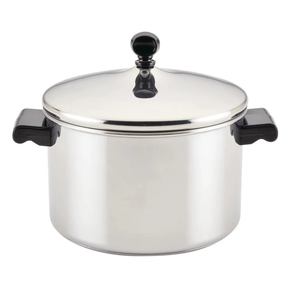 

Farberware Classic Series Stainless Steel Saucepot with Lid, 4-Quart, Silver