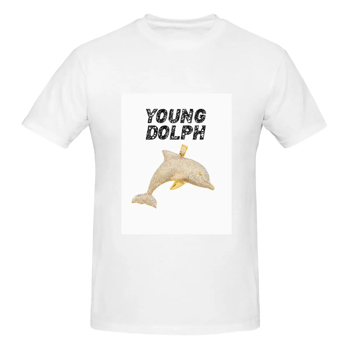 

Young Dolph Anime Washed T-Shirt Vintage Cotton Summer Casual Short Sleeve Streetwear Retro Tops Tee