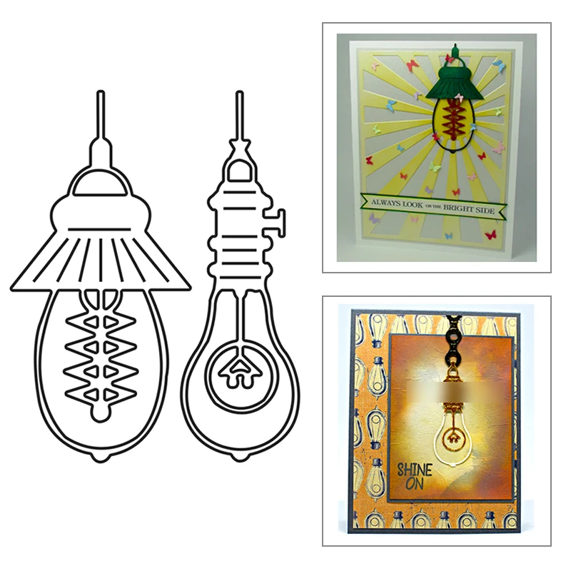 

2021 New Steampunk Light Bulb Metal Cutting Dies For DIY Craft Making Greeting Card and Album Paper Scrapbooking No Stamps Sets