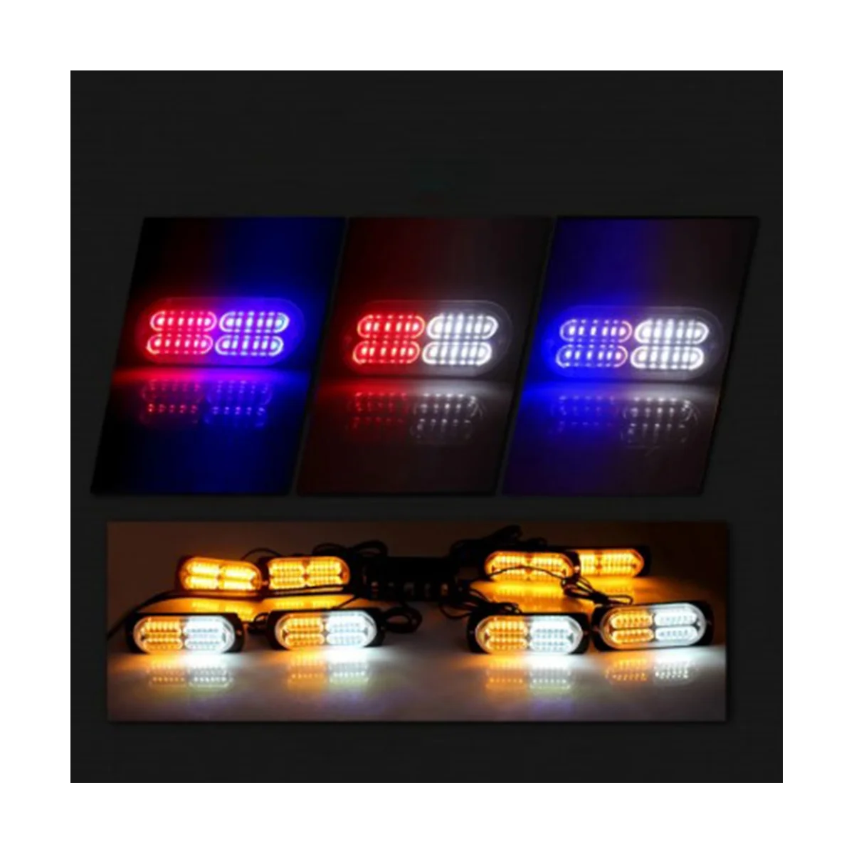 1 буксир 8 в сигнальные огни стробоскоп боковые решетка Синий