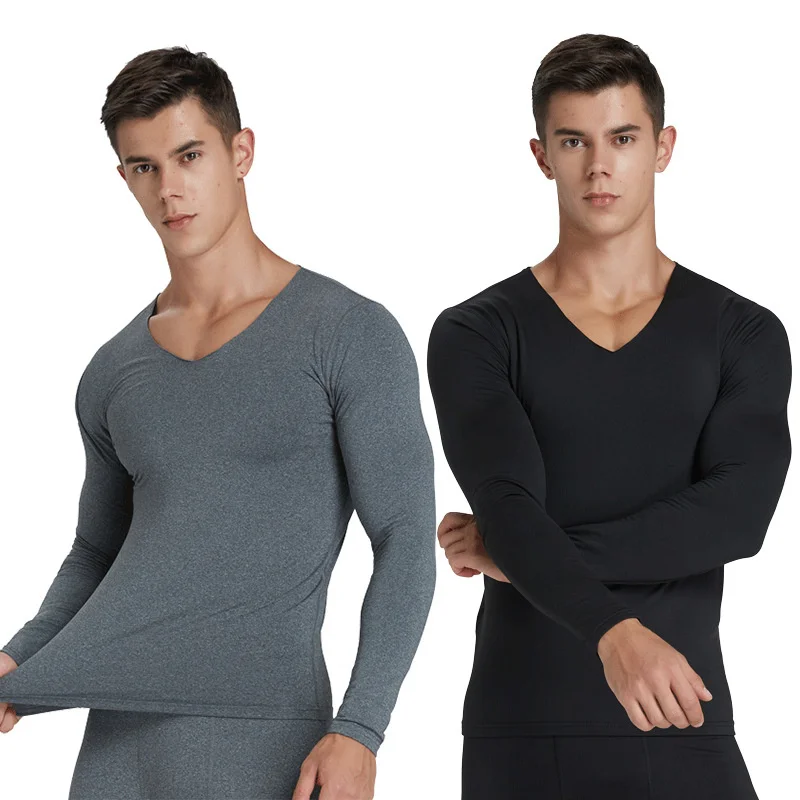 

Men Termal Underwear Winter Lon Jons Male Tops Buttoms Clotes Invisible Set Bi Lare Waist L-4XL