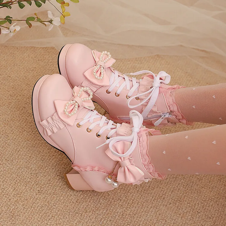 Женские ботинки на среднем каблуке зимняя обувь молнии Дамские кожаные