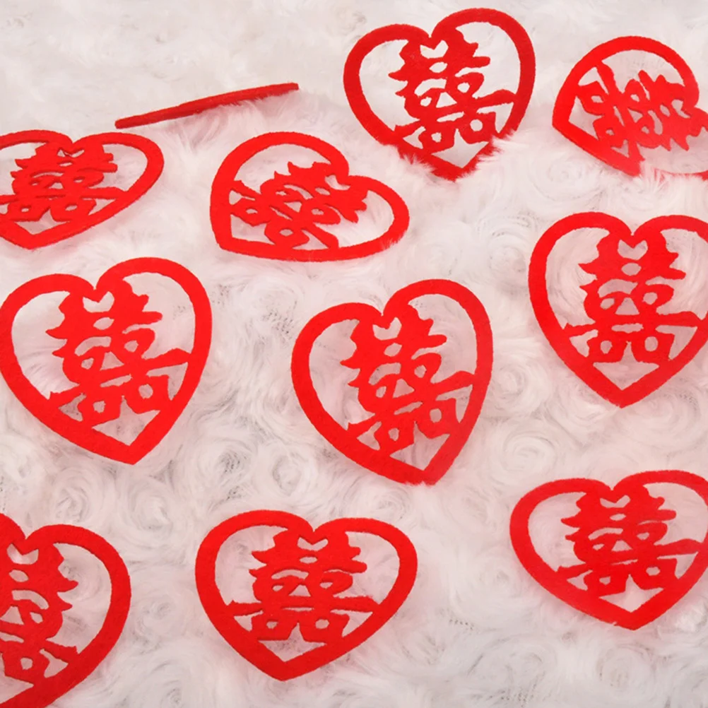 

5 Packs Wedding Decor Creative Chic Fashion Stylish Wedding Bed Decoration Wedding Happy Word Wedding